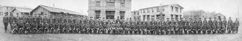 Students and Faculty, Army Training School for Chaplains and Approved Chaplain Candidates, full-Length Portrait, Camp Zachary Taylor, Louisville, Kentucky, USA, Royal Photo Co., 1918