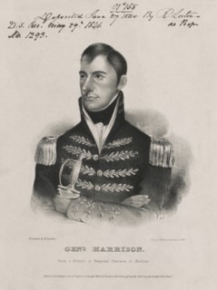 Genl. Harris, from a Picture of Benjamin Harrison of Berkley, Head and Shoulders Portrait of William H. Harrison, Lithograph , John T. Bowen, 1840