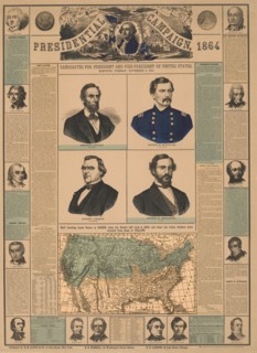 Candidates for President and Vice-President of the United States, November 8, 1864, H.H. Lloyd & Co., Publisher