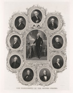 The Presidents of the United States, designed by C.H.H. Billings, Engraving by D. Kimberly, 1842