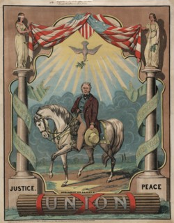 Campaign Poster for Democratic Nominee Zachary Taylor, Lithograph, Thomas W. Strong, Ackerman Publ., 1848