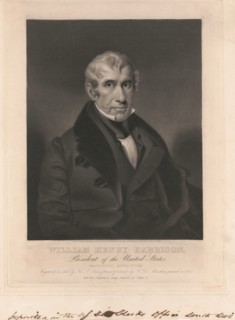 William Henry Harrison, President of the United States, Inaugurated March 4th 1841, painted by E. D. Marchant, Engraved on Steel by H.S. Sadd, 1841