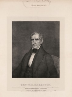 Genl. W. H. Harrison, Drawn on Stone by W. Sharp, from the Original by A.G. Hoit, Weeks, Jordan & Co. Publ., 1840