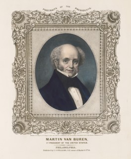 Martin Van Buren, Eighth President of the United States, from Life on Stone by A. Newsam, Lithograph by A. Duval, Published by C.S. Williams, Philadelphia, 1846