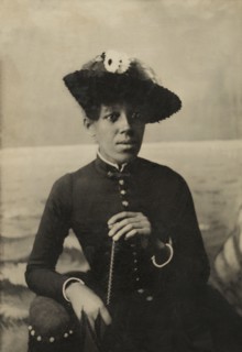 Half-Length Portrait of African American Woman Wearing Hat and Holding Parasol, William A. Gladstone Collection of African American Photographs, 1860's