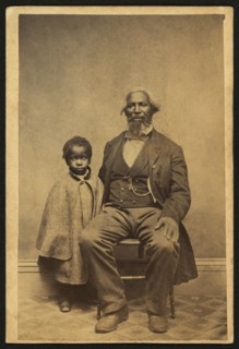 African American Man and Child, Full-length Portrait, by Bundy & Williams, William A. Gladstone Collection of African American Photographs, 1860's
