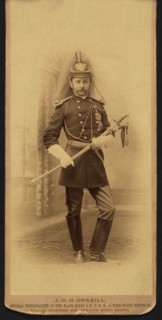 Captain Thomas C. Lebo, 10th U.S. Cavalry Regiment, Company K, Full-Length Portrait Wearing Officer's Dress Uniform, Holding Sword, by John C.H. Grabill, William A. Gladstone Collection of African Ame...