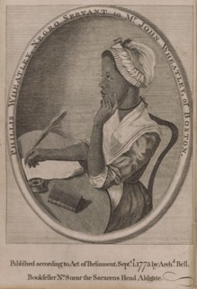 Phillis Wheatley, first Published African American Female Poet, Illustration, 1773