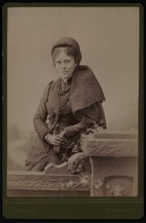 Hallie Quinn Brown (1849-1949), African American Educator, Writer and Activist, Three-Quarter Length Portrait, Cabinet Card, Fred S. Biddle, 1880's
