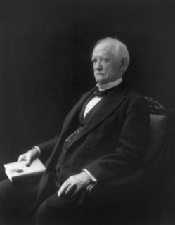 John Tyler Morgan (1824-1907), General in Confederate States Army during the American Civil War and Senator from Alabama who was a Proponent of Jim Crow Laws, and Racial Segration, Seated Portrait, 19...