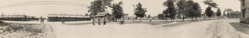 Scene at Division Headquarters, Camp Zachary Taylor, Louisville, Kentucky, USA, Caufield & Shook, 1918