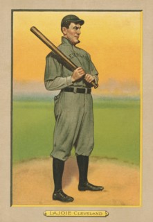 Nap Lajoie, Cleveland Naps, Baseball Card Portrait, American Tobacco Company, 1911