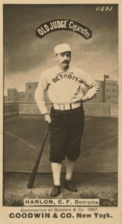 Ned Hanlon, Detroit Wolverines, Baseball Card Portrait, Goodwin & Co., 1887