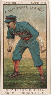 Lawton, L.F., San Francisco Haverlys, California League, Baseball Card Portrait, S.F. Hess & Co's., 1888