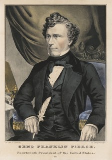 General Franklin Pierce, Fourteenth President of the United States, Lithograph by Nathaniel Currier, 1852