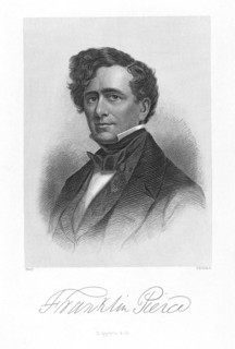 Franklin Pierce (1804-1869), 14th President of the United States, Half-Length Portrait, Engraving by H.B. Hall, Published by D. Appleton & Co., 1853