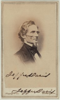Jefferson Davis (1808-89), President of the Confederate States during American Civil War, Head and Shoulders Portrait, Mathew Brady, 1861