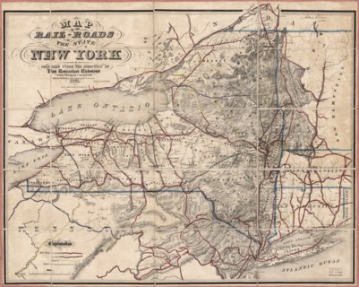 Map of the Rail-Roads of the State of New York, Prepared under the Direction of Van Rensselaer Richmond, State Engineer and Surveyor, Drawn by David Vaughan, Lithograph by Weed, Parsons & Co., Albany,...