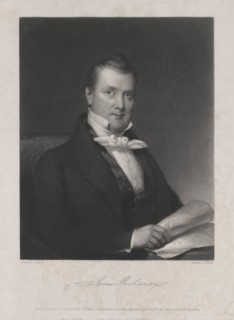 James Buchanan, Engraving by J. Sartain from a Painting by J. Eichholtz, 1840