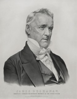 James Buchanan, Democratic Candidate for Fifteenth President of the United States, Lithograph & Published by Nathaniel Currier, 1856