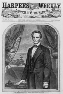 Hon. Abraham Lincoln, Born in Kentucky, February 12, 1809 (Photographed by Brady), Cover of Harper's Weekly Magazine, November 10, 1860