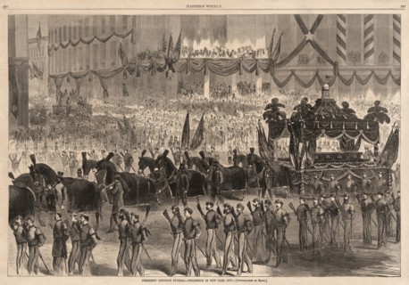 President Lincoln's Funeral Procession in New York City (Photographed by Brady), Harper's Weekly Magazine, May 13, 1865