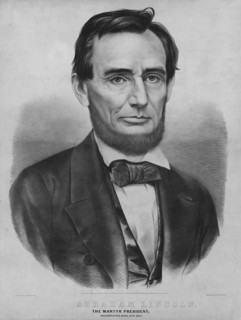 Abraham Lincoln, The Martyr President, Assassinated April 14, 1865, Currier & Ives, 1860's