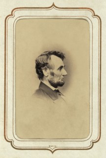 Head and Shoulders Profile Portrait of Abraham Lincoln, Photograph by Anthony Berger, February 9, 1864