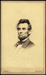 Head and Shoulders Portrait of Abraham Lincoln, Photograph by Mathew Brady, January 8, 1864
