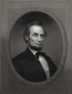 Head and Shoulders Portrait of Abraham Lincoln, Painted and Engraved by William E. Marshall, 1866
