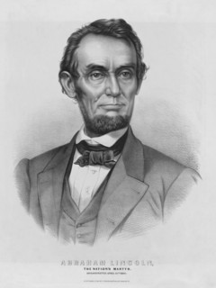 Abraham Lincoln, The Nation's Martyr, Assassinated April 14th, 1865, Currier & Ives, 1865