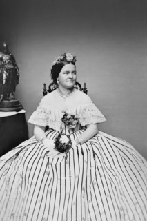 Mary Todd Lincoln, Full-Length Seated Portrait wearing Ball Gown, Brady-Handy Photograph Collection, 1861