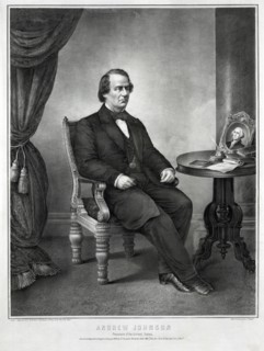 Andrew Johnson, President of the United States, Seated Portrait, Lithograph by P.S. Duval & Son, Published by Swander and Co., Philadelphia, 1866