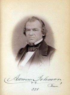 Andrew Johnson, Senator from Tennessee, Thirty-fifth Congress, Head and Shoulders Portrait, Photograph by Julian Vannerson, 1859