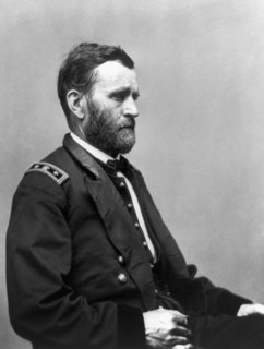 Ulysses S. Grant (1822-85), 18th President of the United States 1869-77, Seated Portrait while General of Union Army during American Civil War, Photograph by Mathew Brady, 1865