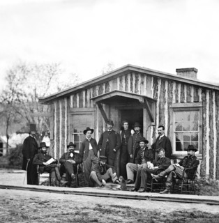Members of General Ulysses S. Grant's Staff, City Point, Virginia, USA, Mathew B. Brady, April 12, 1865