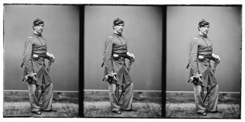 Lt. Col. William. B. Hyde, 9th N.Y. Cavalry, Full-Length Portrait in Uniform, American Civil War, Photograph, early 1860's