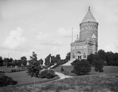 James A. Garfield Memorial, Cleveland, Ohio, USA, Detroit Publishing Company, 1900