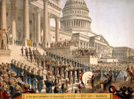 Haverly's European Mastodon Minstrels as they appeared Participating in the Inauguration of the President of the United States at Washington, 1881, Lithograph, 1898