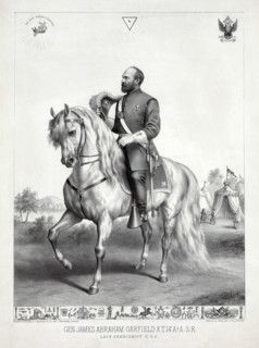 Gen. James Abraham Garfield K.T. 14 A. & A.S.R. late president U.S.A., Lithograph, Kurz & Allison, 1882