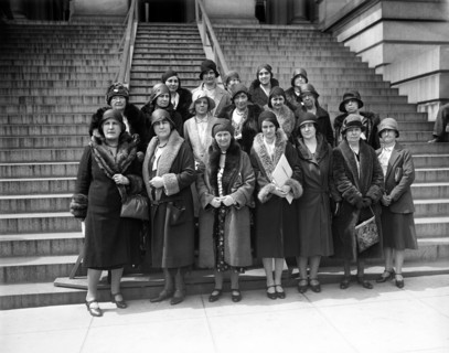 National Association Women Lawyers to see President Hoover through four representatives, asking for United States Plenipotentiaries to the Hague to vote for a World Code of equality between men and wo...