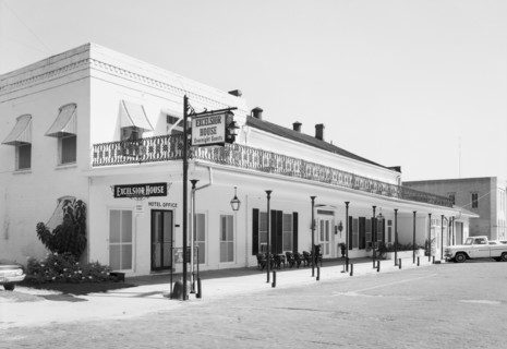 Excelsior Hotel, Austin Street, Jefferson, Marion County, Texas, USA, Historic American Buildings Survey, 1960's