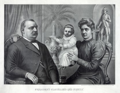 President Cleveland and Family, Lithograph, Kurz & Allison, 1893