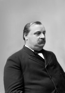 Grover Cleveland (1837-1908), 22nd and 24th President of the United States 1885–89 and 1893–97,  Half-Length Portrait, Photograph by Charles Milton Bell, 1880's