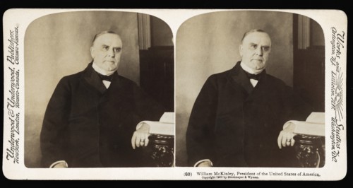 William McKinley, President of the United States, Stereo Card, Underwood & Underwood, 1900