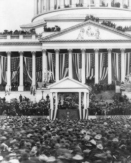 President McKinley Making his Second Inaugural Address, U. S. Capitol, Washington DC, USA, March 4, 1901