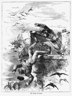 The Death of Conan, Burgess of Rouen, by Henry Beauclerc, who Assisted his brother Robert II, during Rebellion by his other Brother William Rufus, Illustration from John Cassell's Illustrated History ...