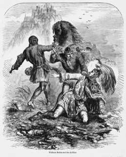 William Rufus and the Soldier, Illustration from John Cassell's Illustrated History of England, Vol. I from the earliest period to the reign of Edward the Fourth, Cassell, Petter and Galpin, 1857