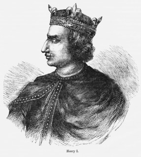 Henry I, Profile Portrait, Illustration from John Cassell's Illustrated History of England, Vol. I from the earliest period to the reign of Edward the Fourth, Cassell, Petter and Galpin, 1857