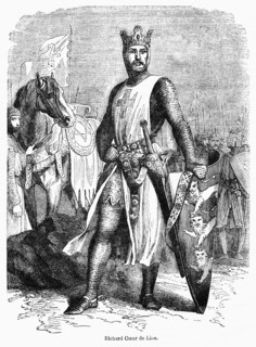 Richard Coeur de Lion, Illustration from John Cassell's Illustrated History of England, Vol. I from the earliest period to the reign of Edward the Fourth, Cassell, Petter and Galpin, 1857